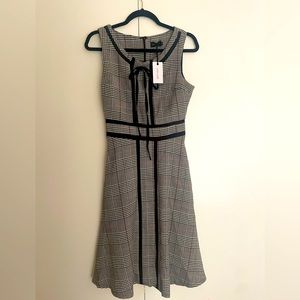 A Line Houndstooth Dress